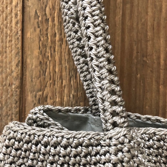 Khaki/tan Crochet Bag by Chateau - Picture 4 of 9